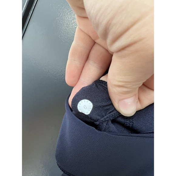 Lululemon Womens Navy Blue Mesh Sprts Bra Racerback Tank Top Size 6 - Picture 6 of 6